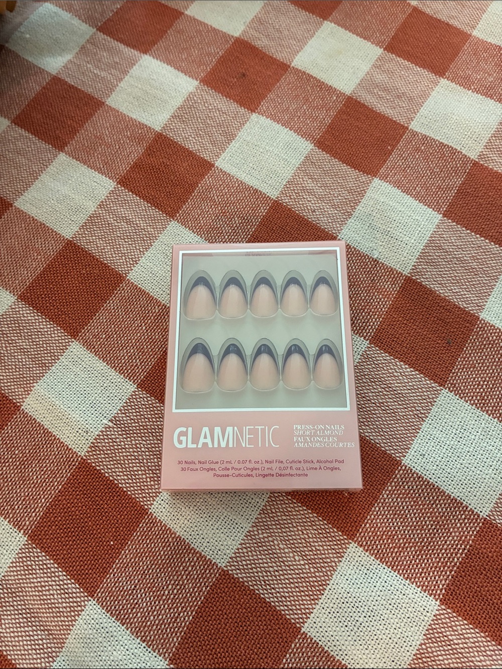 Plum and pink French Tip Press-On Nails